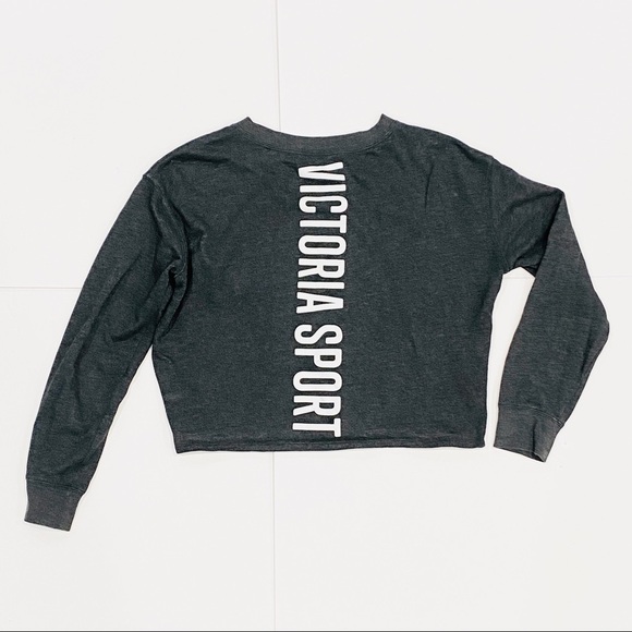 Victoria Secret Sport (VSX) Cropped Crewneck Sweatshirt - Picture 1 of 4